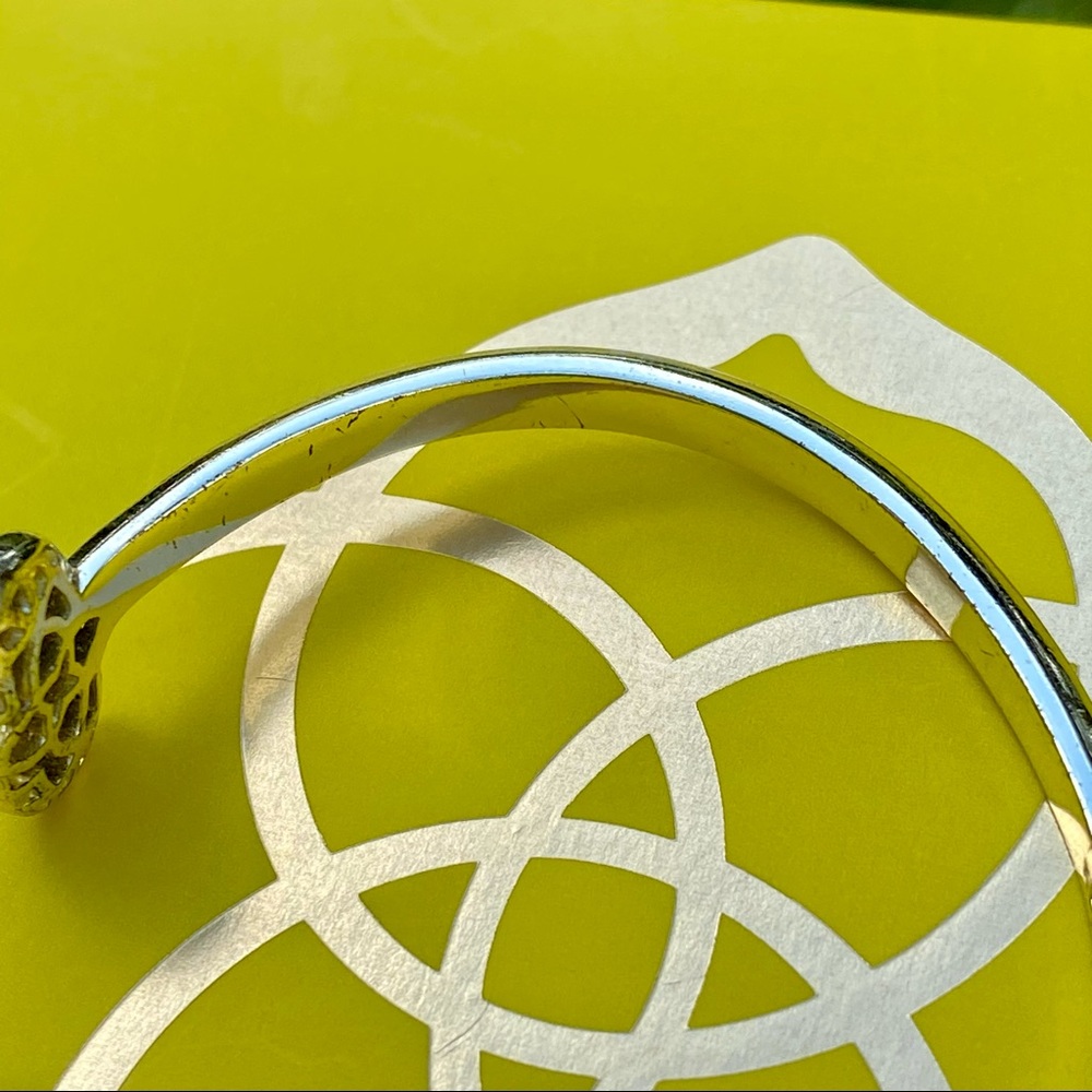 Kendra Scott Gold Elton Platinum Drusy - Picture 5 of 12